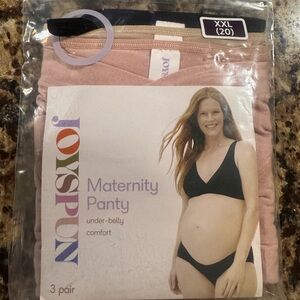 Brand New Joyspun Maternity Panty 3pk XXL 20 Under Belly Lace Waistband Bikini